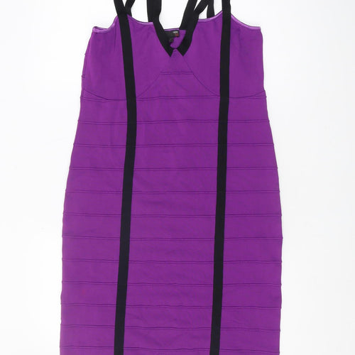 Next Tall Purple Bodycon Dress - Party, Women, Size 16