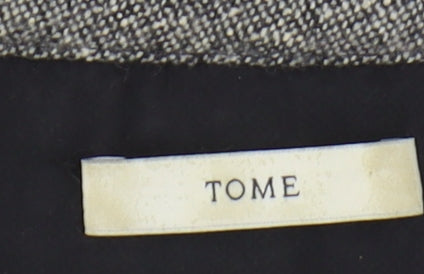 Tome Grey Herringbone Shift Dress, Women's L, Casual Wear
