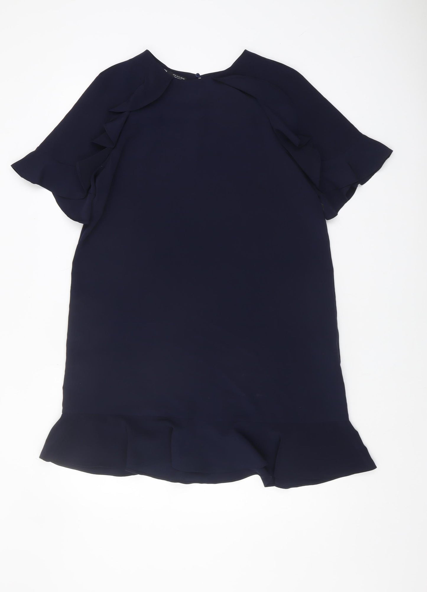 Zara Women’s Blue Ruffle Detail Dress Size 4