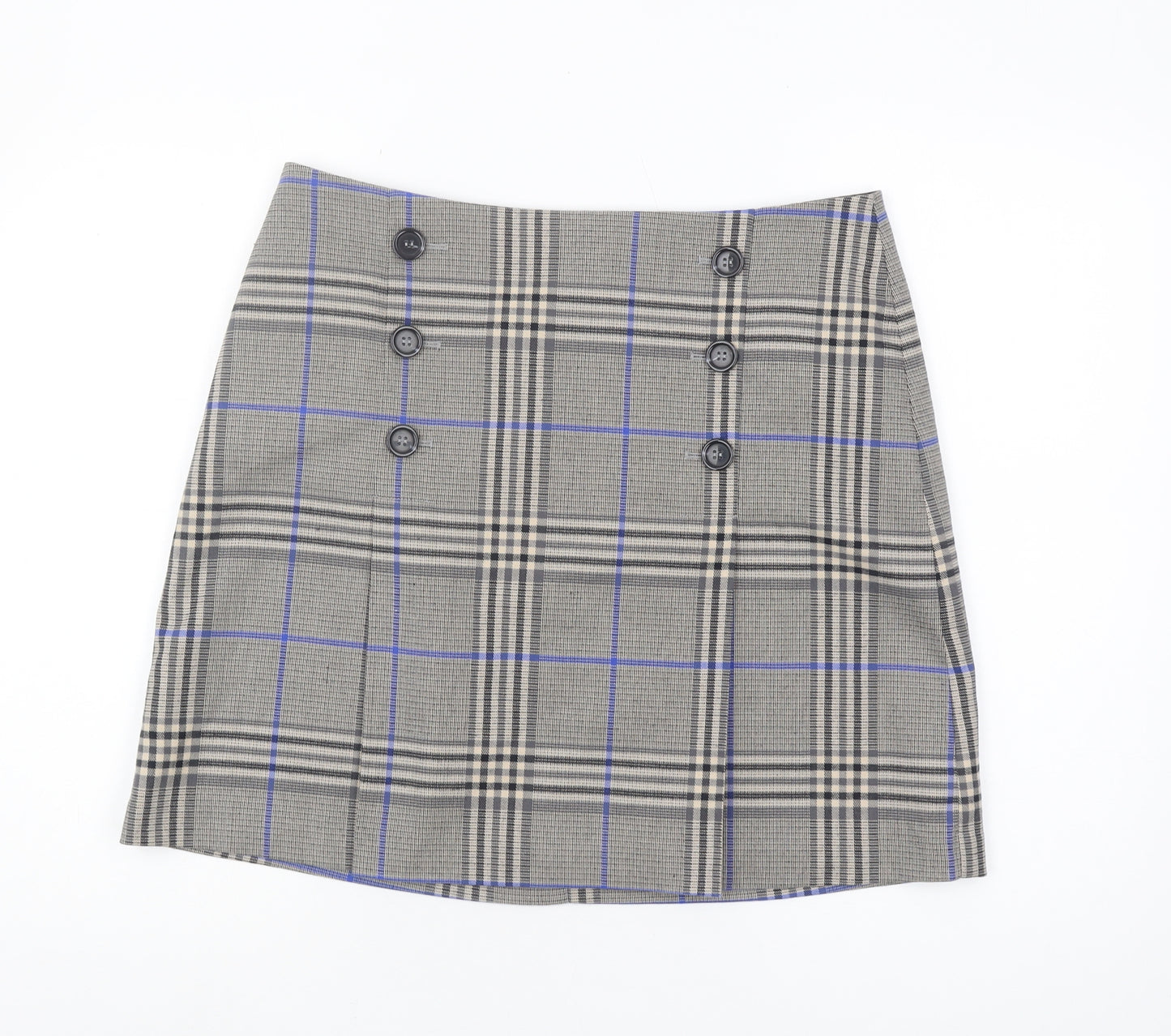 Marks and Spencer Women's Black Plaid Skirt Size 14