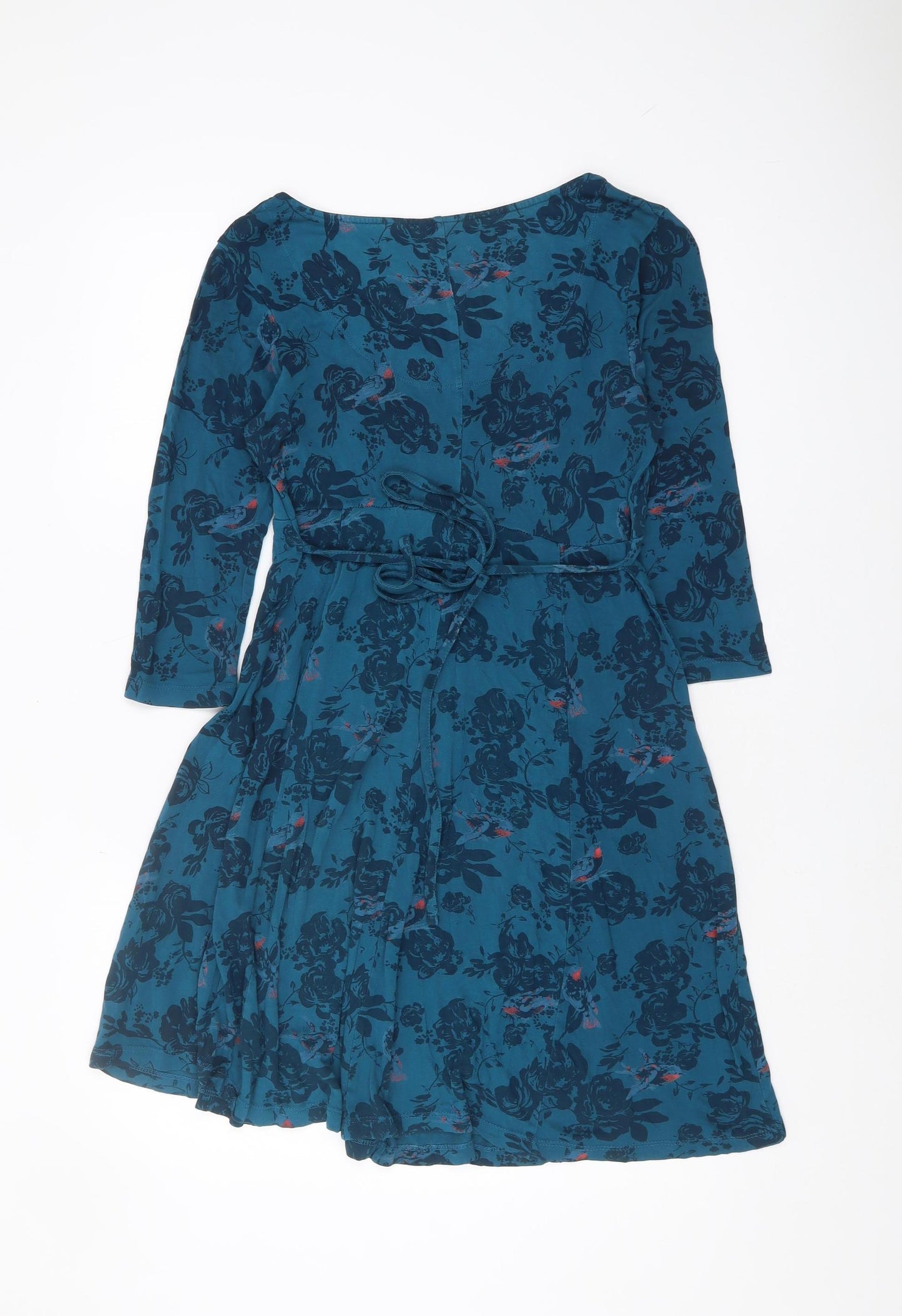 FatFace Women's Blue Floral Casual Dress, Size 12