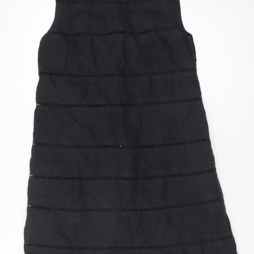 Hobbs Women's Black Sleeveless Textured Dress Size 10