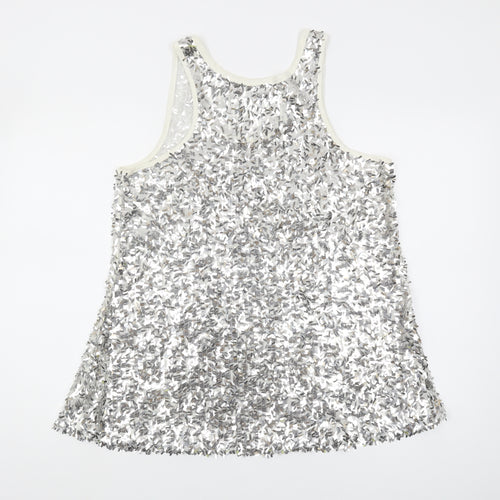 Heart & Soul Silver Sequin Women's Tank 14