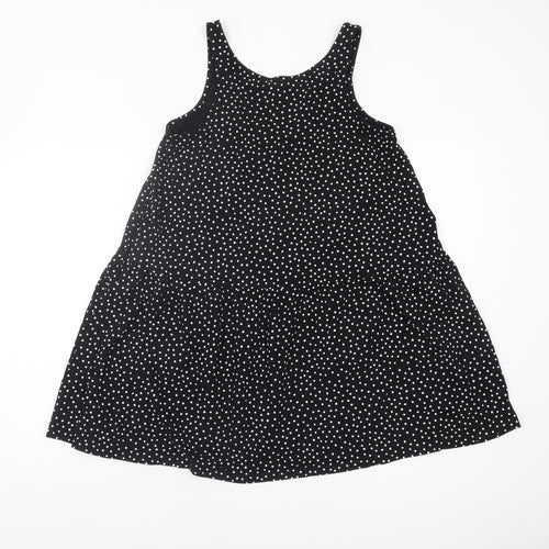 Brave Soul Women's Black Polka Dot Cotton Tank Top S