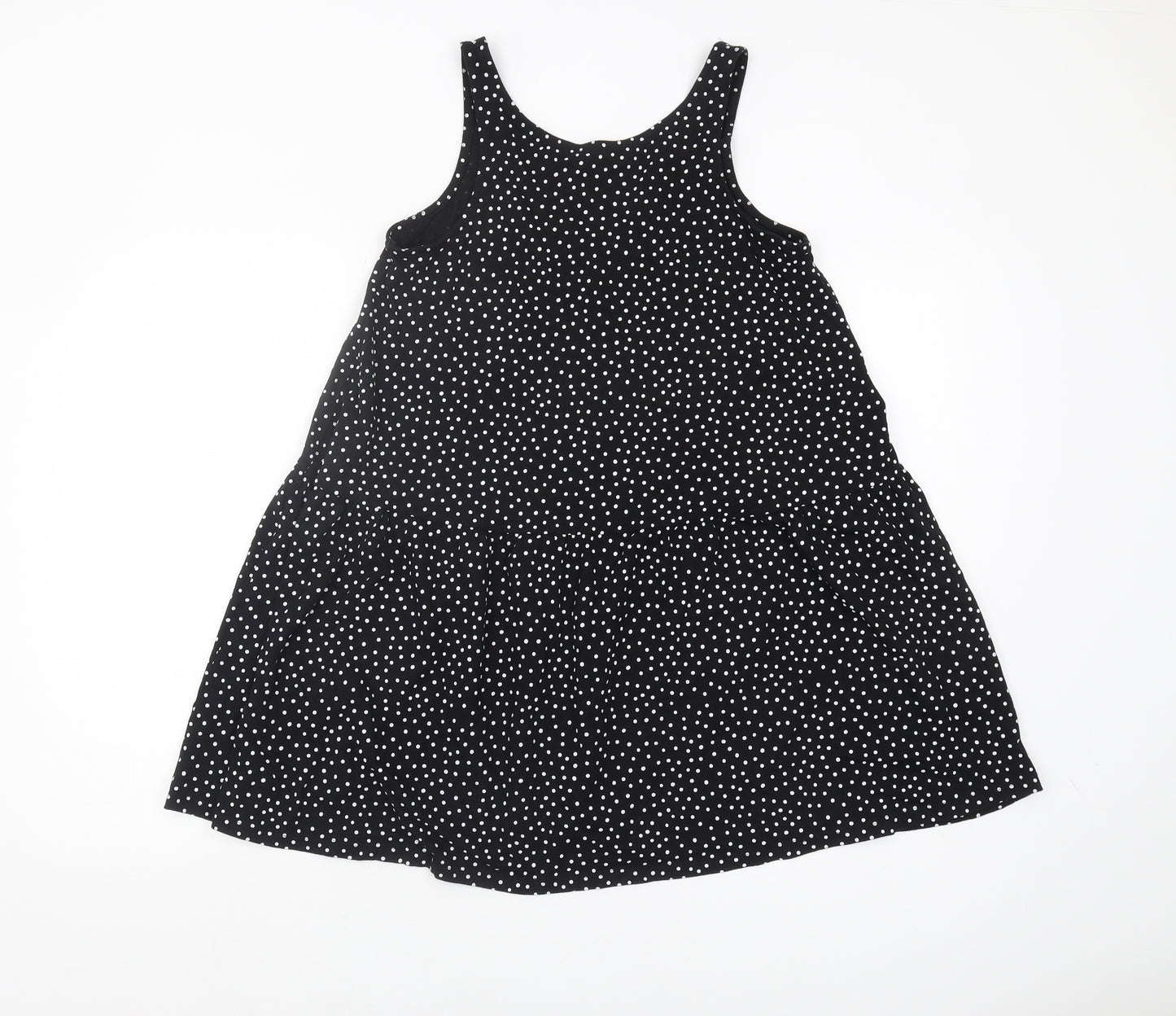 Brave Soul Women's Black Polka Dot Cotton Tank Top S