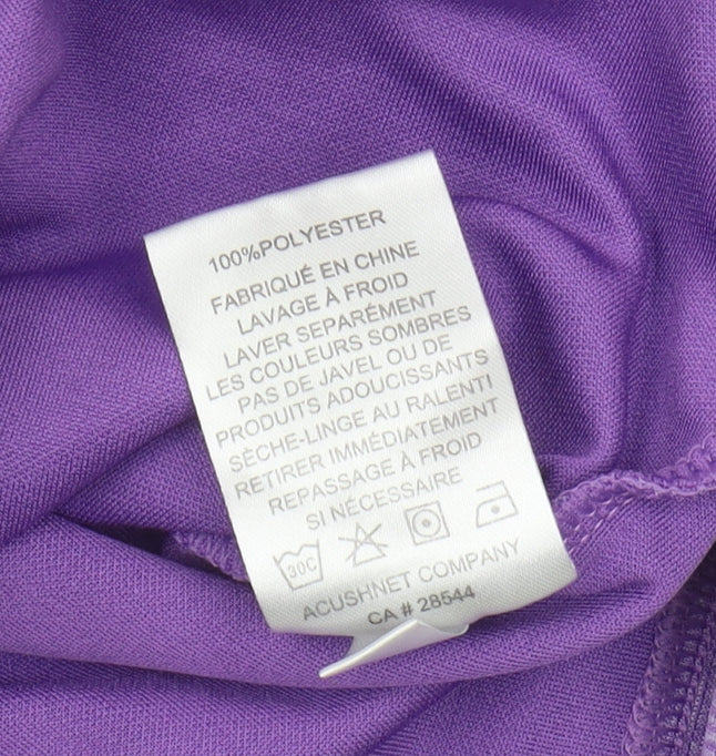 FJ Unisex Purple Henley Sweatshirt M, Athletic Fit