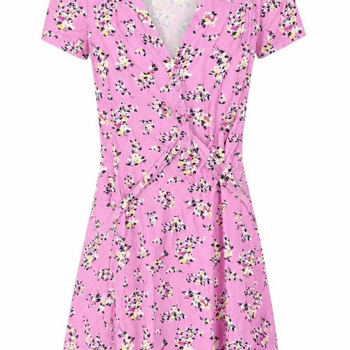 French Connection Women’s Pink Floral Wrap Dress, Size 8