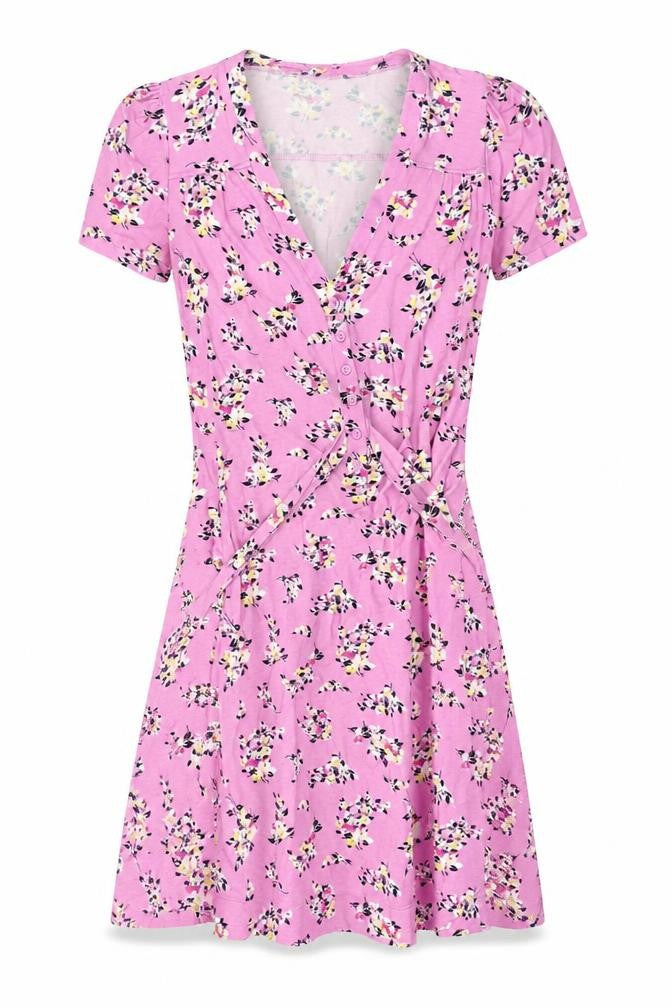 French Connection Women’s Pink Floral Wrap Dress, Size 8