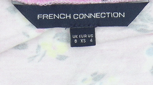French Connection Women’s Pink Floral Wrap Dress, Size 8