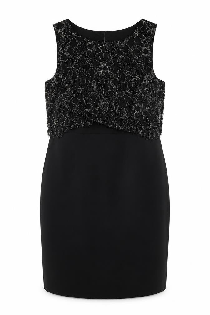 Monsoon Women’s Black Floral Embroidered Dress, Size 14