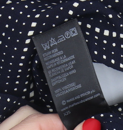 Marks and Spencer Women's Black Polka Dot Shift Dress