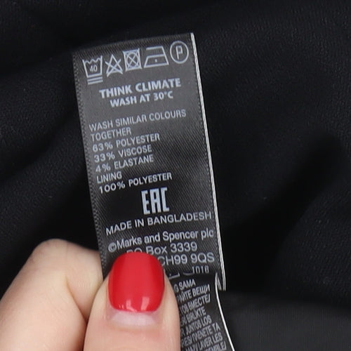 Marks and Spencer Women's Black Size 10 Sheath Dress