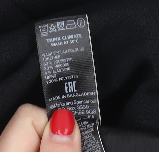 Marks and Spencer Women's Black Size 10 Sheath Dress