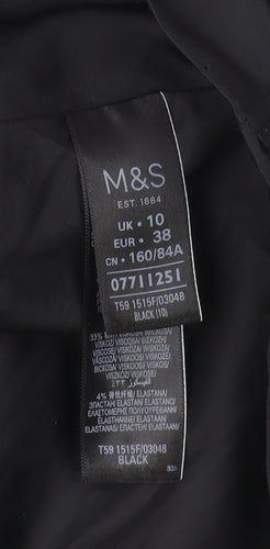 Marks and Spencer Women's Black Size 10 Sheath Dress