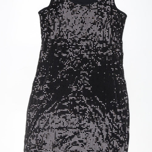 Esprit Women's Black Sequin Tank Dress S
