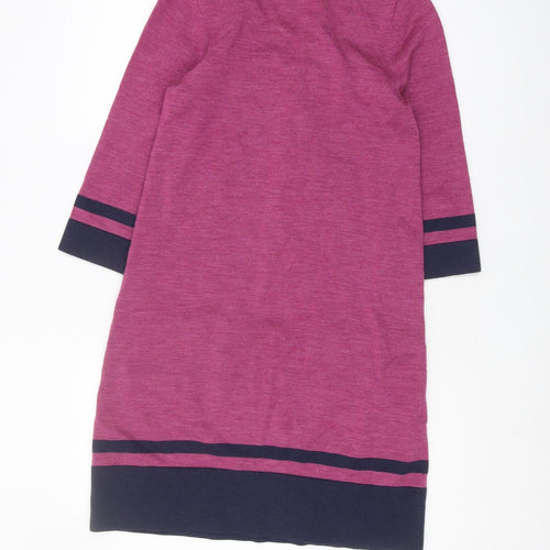 Boden Women's Pink Shift Dress, Size 10, 3/4 Sleeve