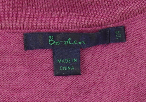 Boden Women's Pink Shift Dress, Size 10, 3/4 Sleeve