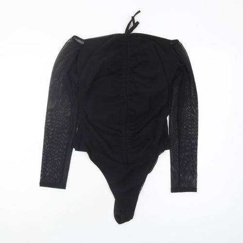 PrettyLittleThing Women's Black Off Shoulder Bodysuit Size 14