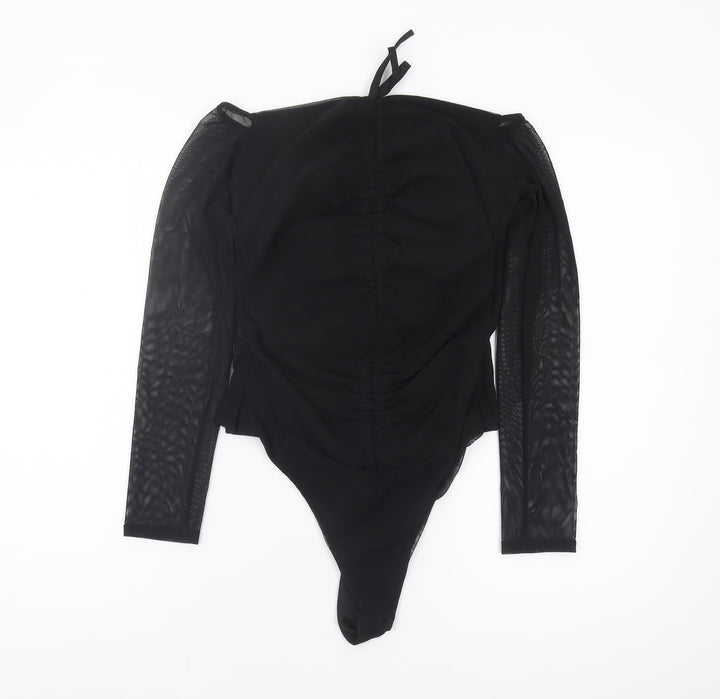 PrettyLittleThing Women's Black Off Shoulder Bodysuit Size 14