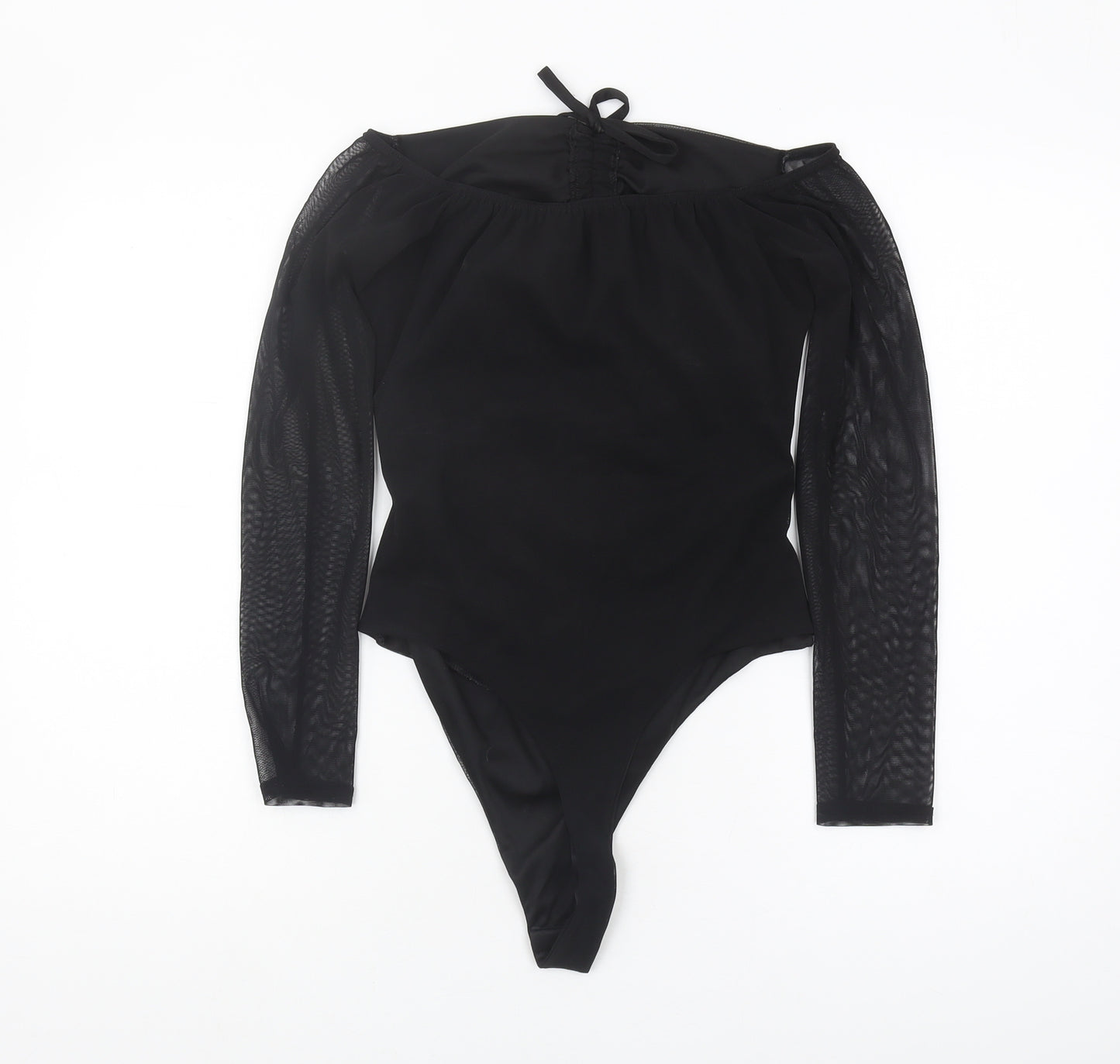 PrettyLittleThing Women's Black Off Shoulder Bodysuit Size 14