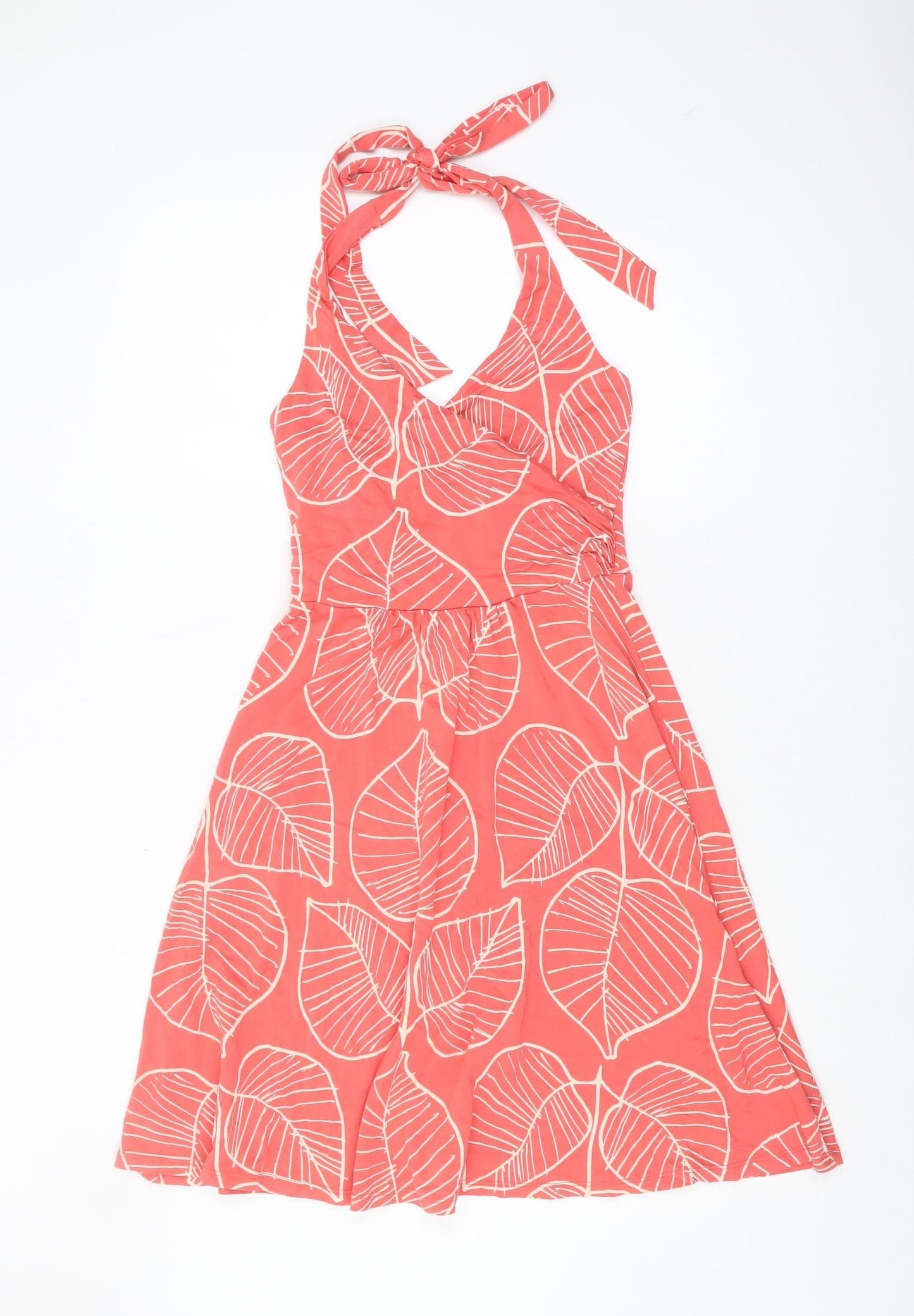 Boden Women's Pink Floral A-Line Dress, Size 6, Petite