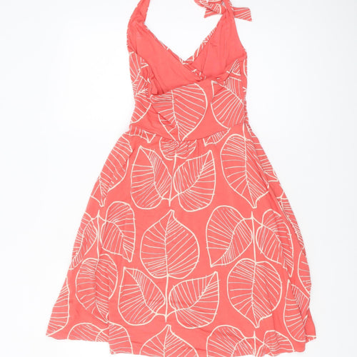 Boden Women's Pink Floral A-Line Dress, Size 6, Petite