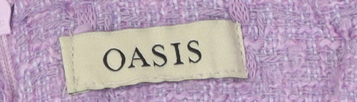 Oasis Women's Purple Short Pencil Skirt - Size 10