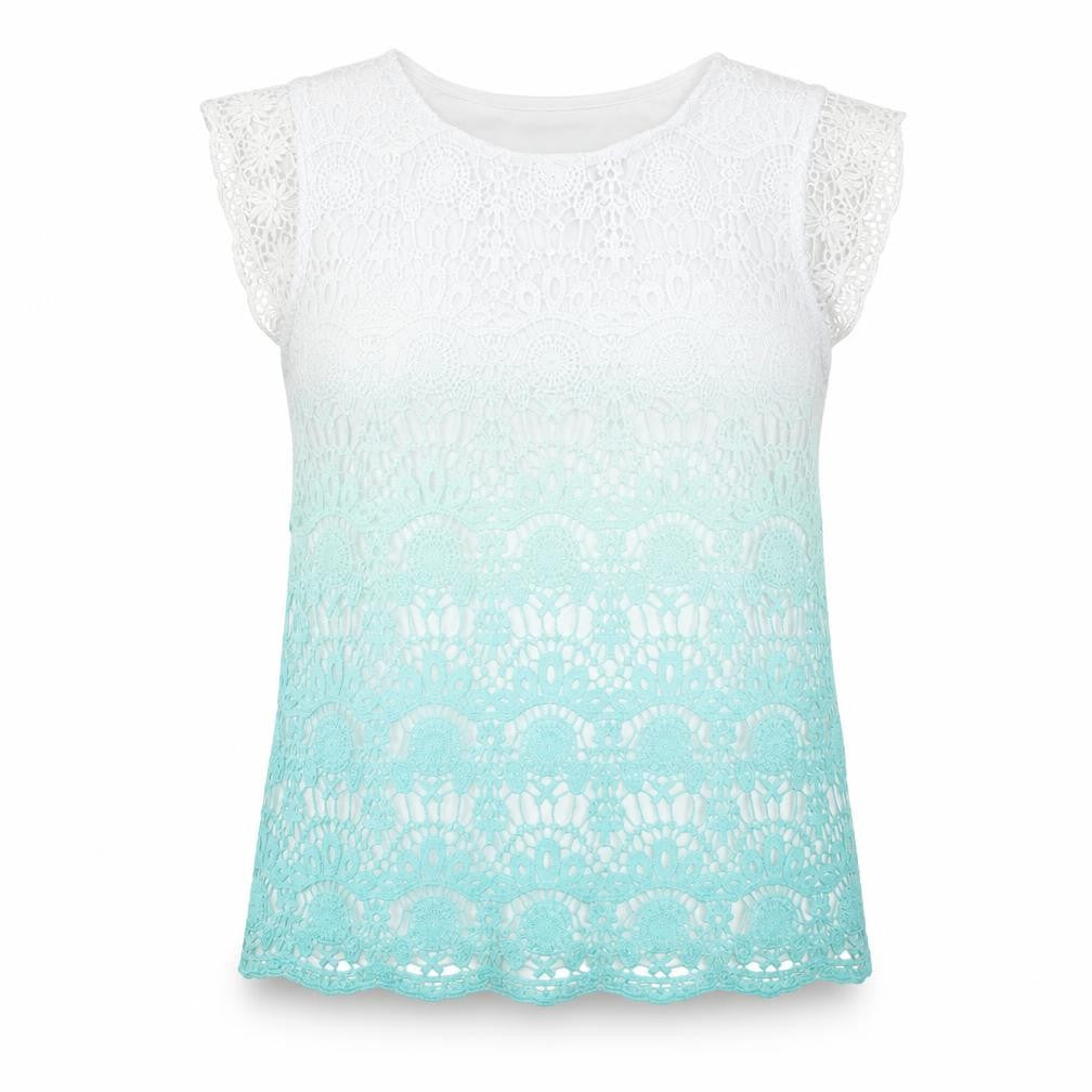 Klass Women's Multicoloured Lace Blouse - Size L