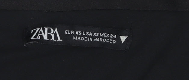 Zara Women's Black One Shoulder Mini Dress XS