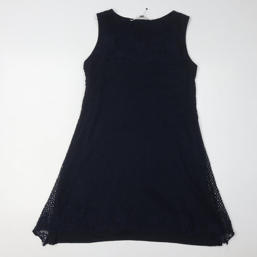 Max Studio Women's Blue Sleeveless Knit Dress M