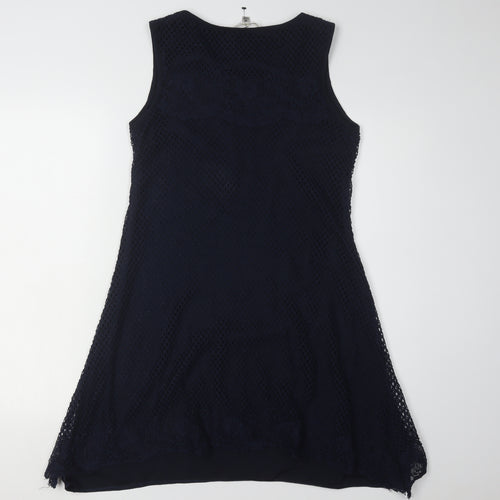 Max Studio Women's Blue Sleeveless Knit Dress M
