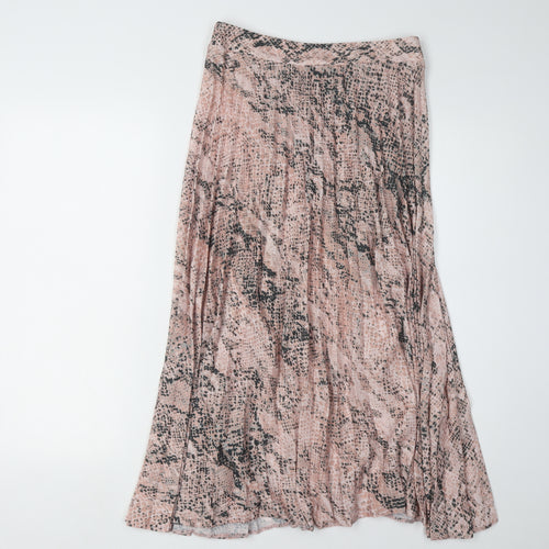 New Look Women's Petites Pink Pleated Midi Skirt