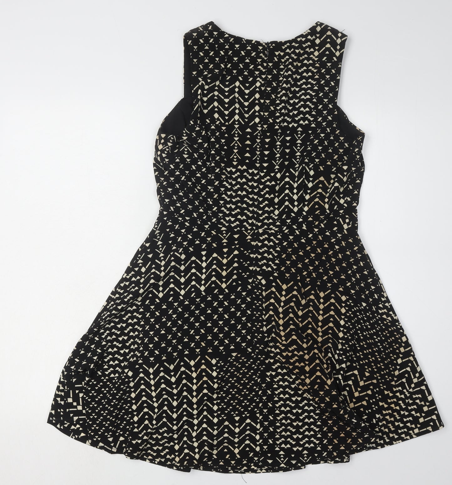 Forever 21 Women's Black Geometric Fit & Flare Dress M
