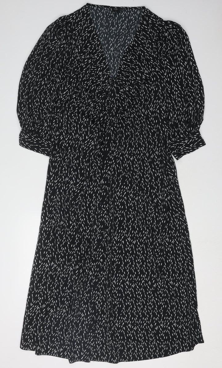 River Island Women's Black Dress, Size UK 18