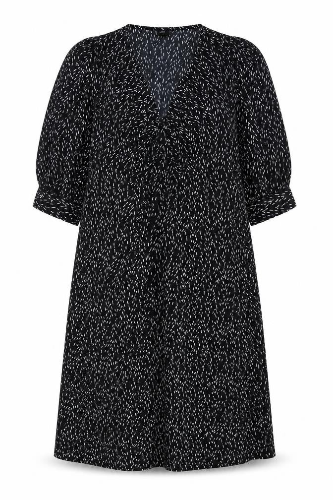 Front view of River Island Women's Black Dress, size UK 18