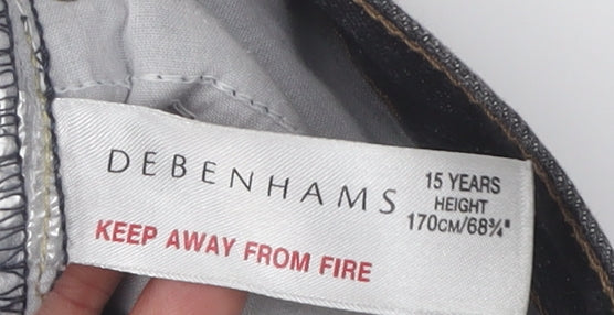 Debenhams Boys Black Straight Jeans - Size 15 Years
