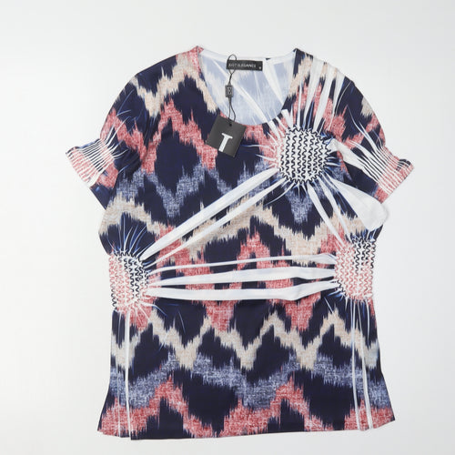 Just Elegance Women’s Multicoloured Geometric Tunic - Size M