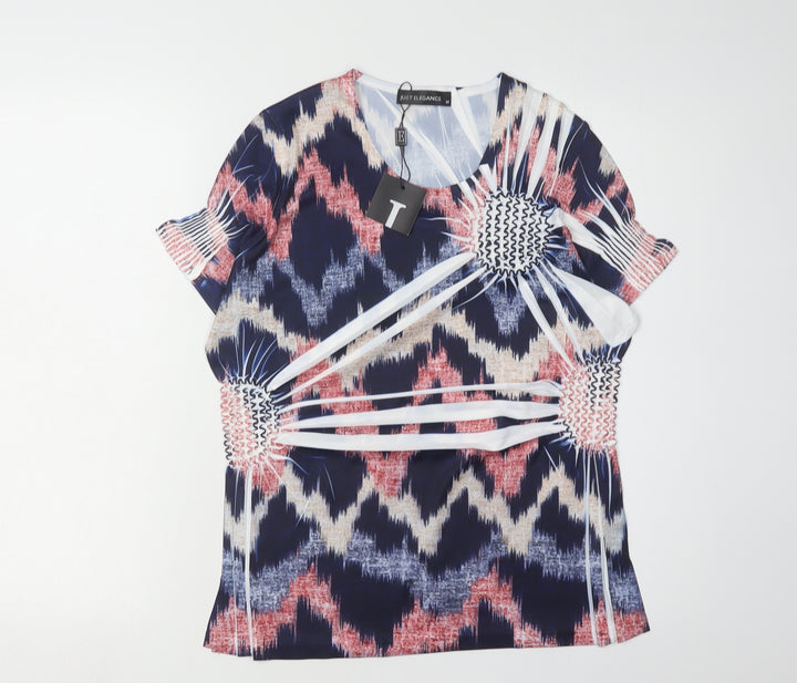Just Elegance Women’s Multicoloured Geometric Tunic - Size M
