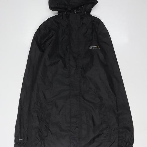 Regatta Men's Black S Rain Coat Waterproof Hooded