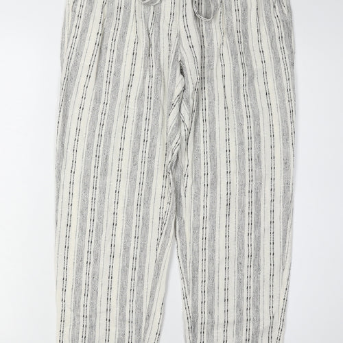 Marks and Spencer Women's Grey Cropped Trousers Size 8
