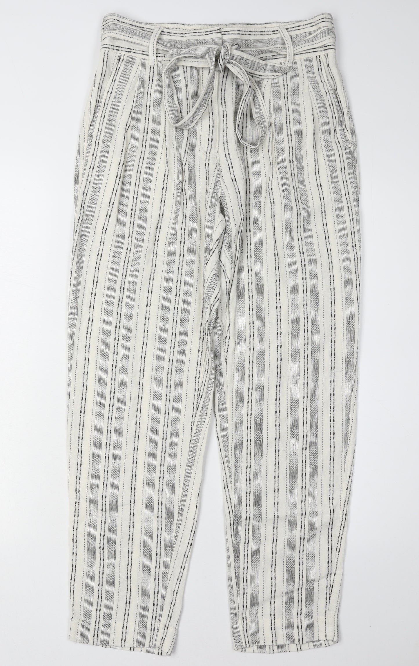 Marks and Spencer Women's Grey Cropped Trousers Size 8