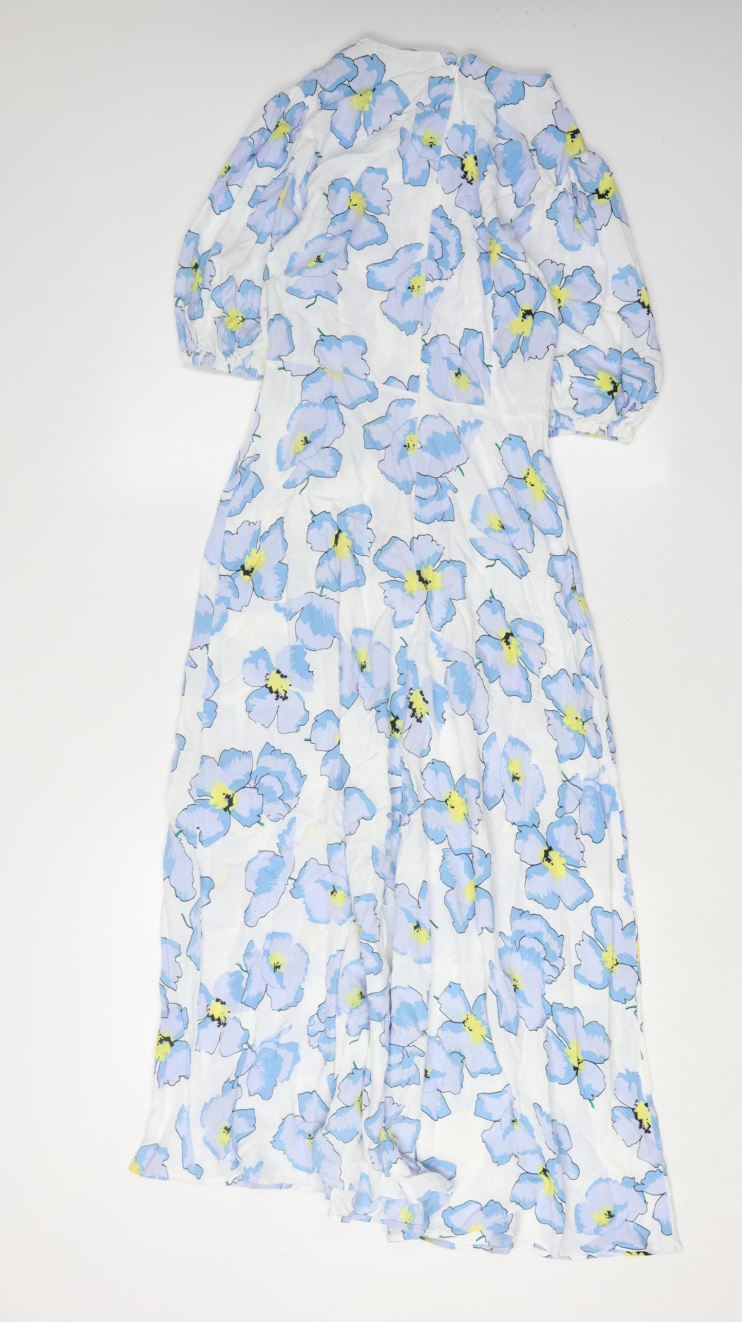 Marks and Spencer Floral Midi Dress, Size 6, Multicoloured
