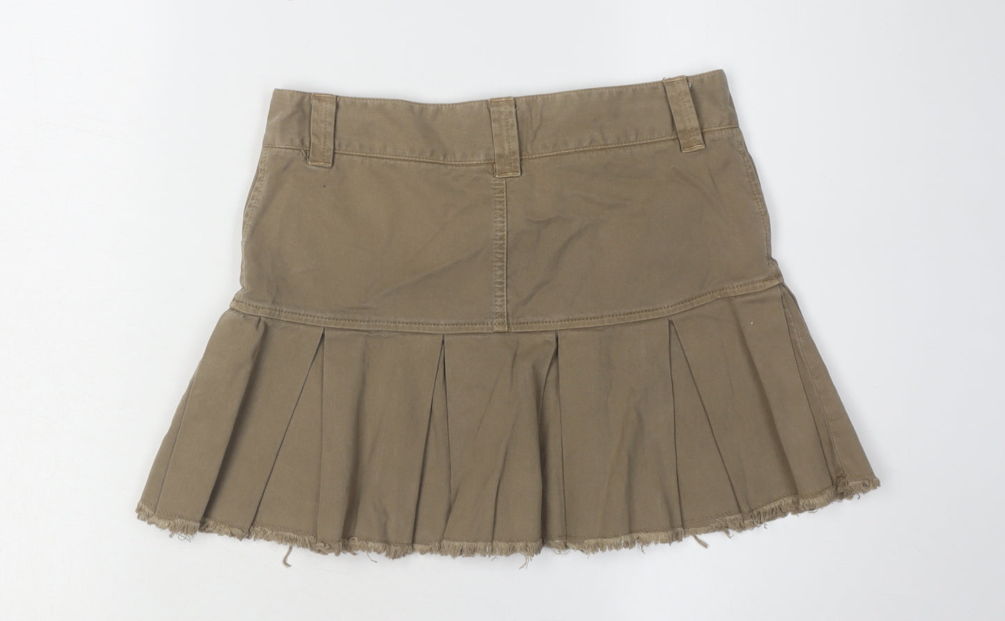 ZARA Women's Brown Pleated Skirt, Size M