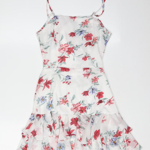 Quiz Women's Multicoloured Floral A-Line Dress