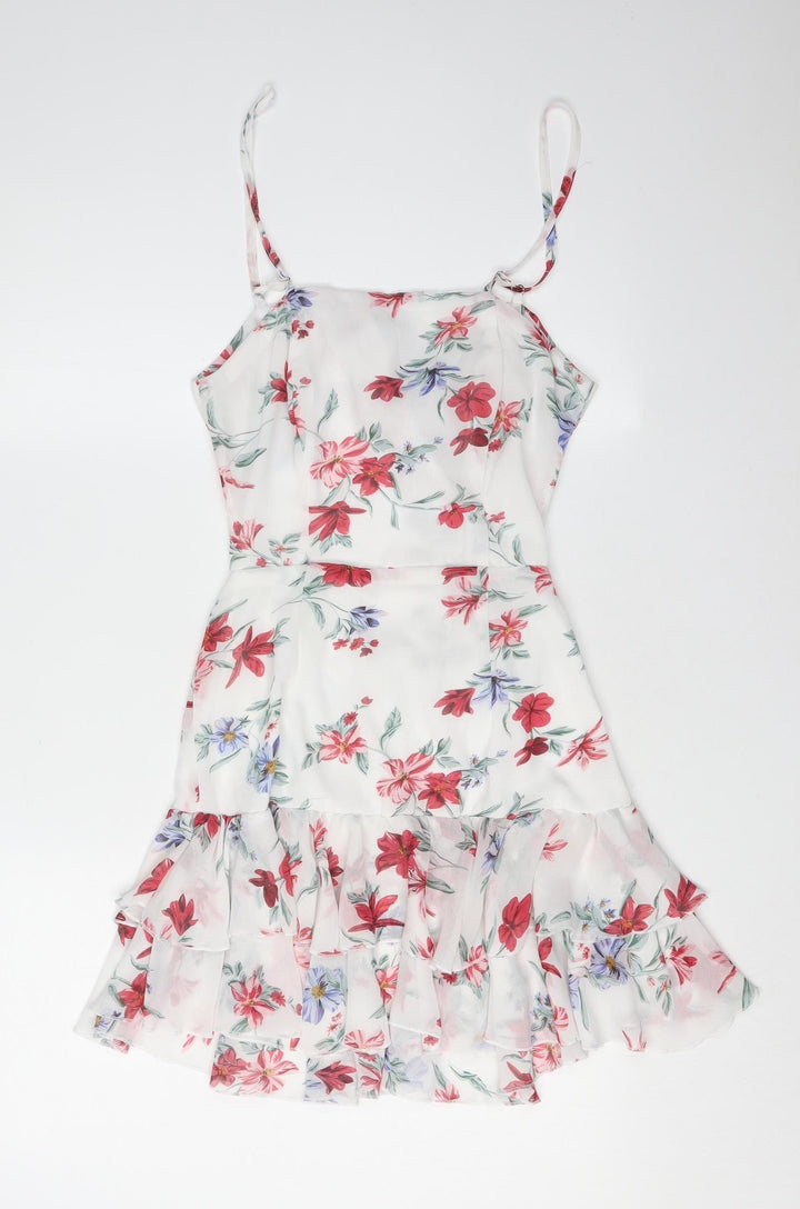 Quiz Women's Multicoloured Floral A-Line Dress