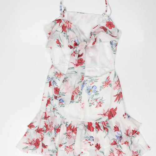Quiz Women's Multicoloured Floral A-Line Dress