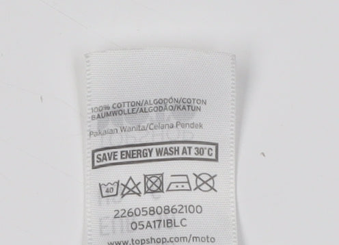 Topshop Women’s Blue Denim Cut-Off Shorts UK 10