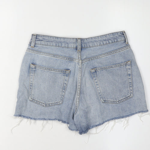 Topshop Women's Blue Cut-Off Denim Shorts Size 10