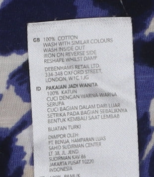 Principles Women's Multicoloured Size 16 Animal Print T-Shirt