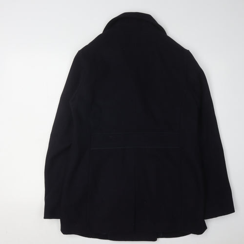 Crew Clothing Women's Black Pea Coat Size 12